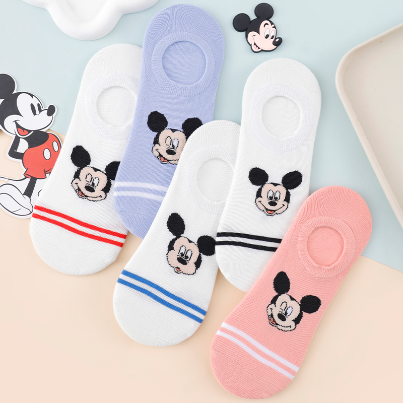 Women'S Ankle Accessories - 5 paires de chaussettes Disney Mickey