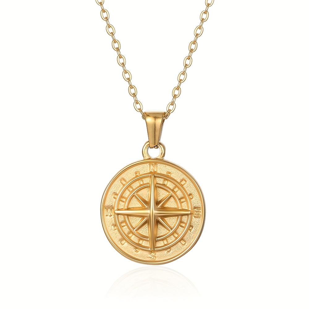 Coin Necklace Delicate - Collier pendentif rond en forme de