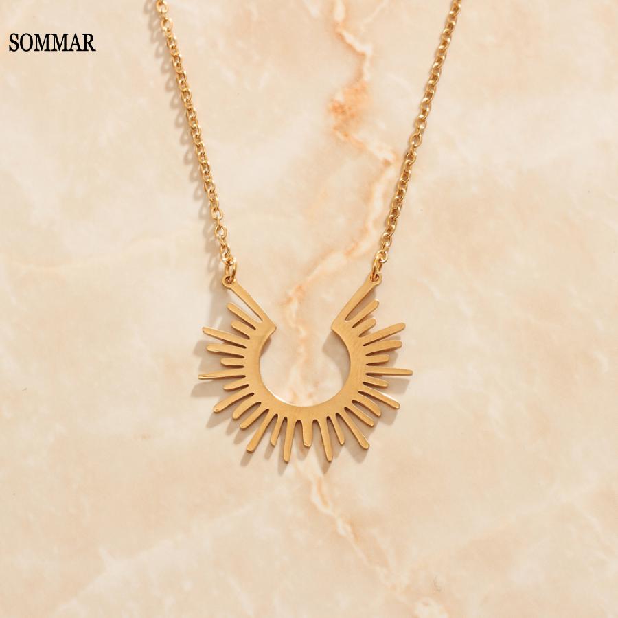 Women'S Accessories Online India - SOMMAR-Colliers et pendentifs en plaqué or
