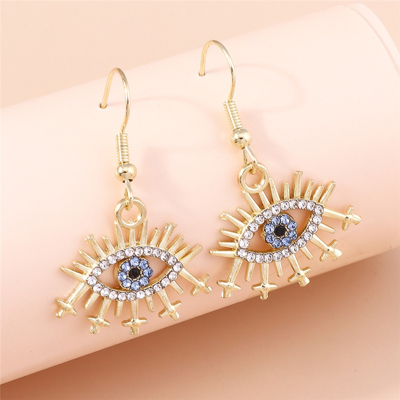 Women Accessories Nepal - Aihua-Boucles d'oreilles œil turc en cristal
