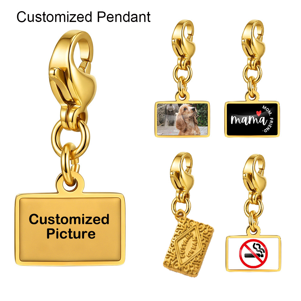 Women Accessories Images - Pendentif personnalisé Fashion Square, image, logo,