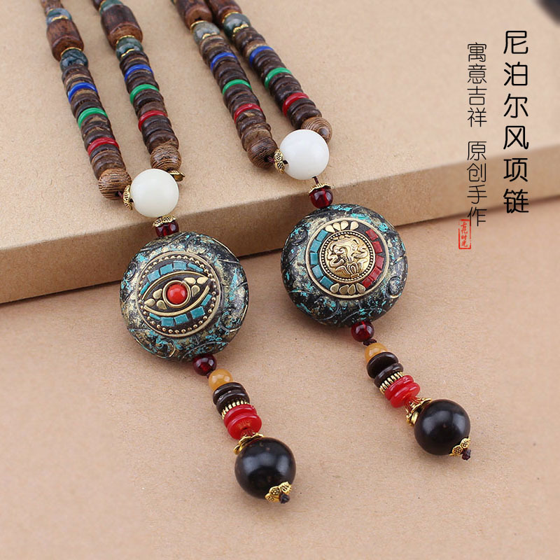Collier thangka long et exotiq - Women Accessories Nepal avis et prix