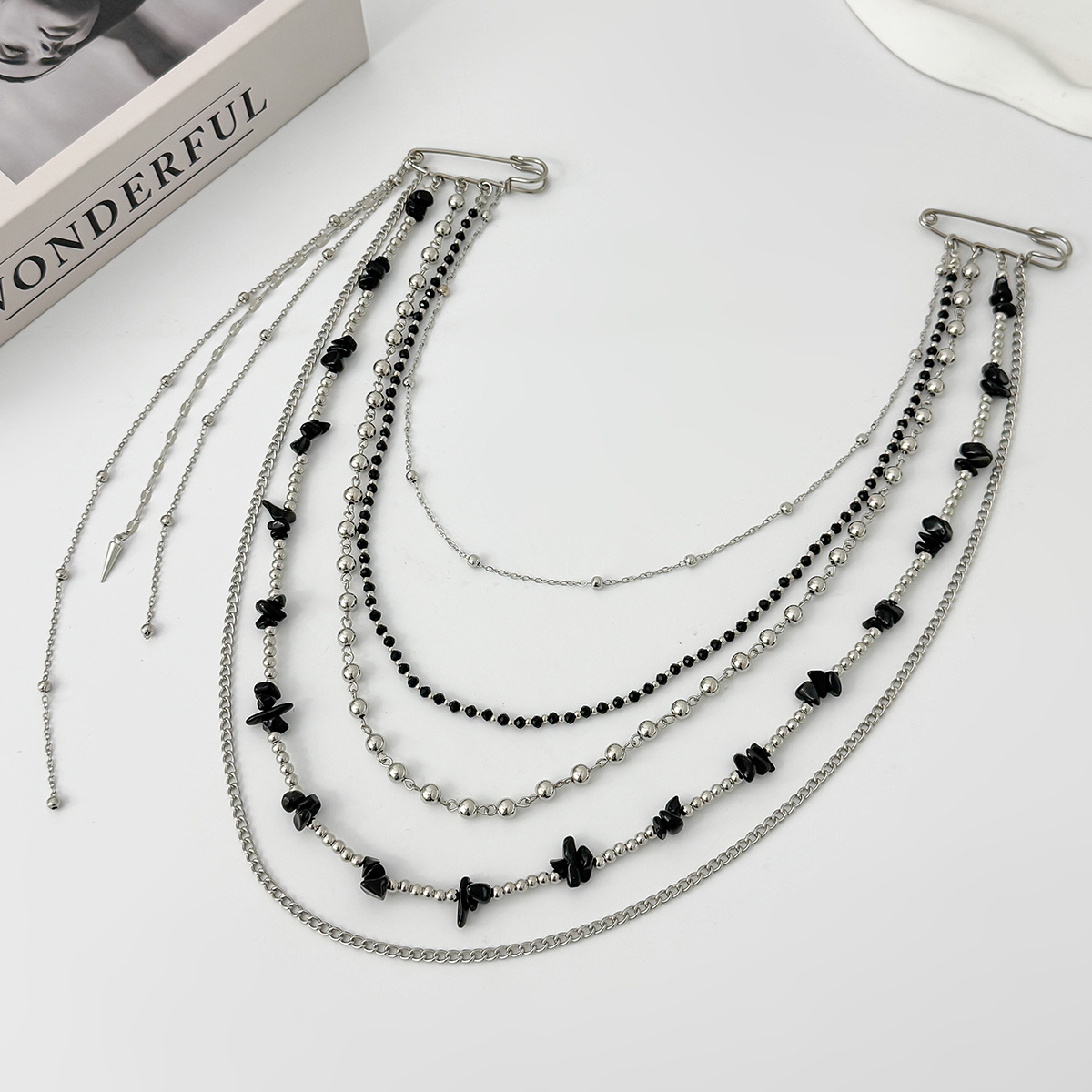 Broche longue en cristal style - Women Accessories Chain avis et prix