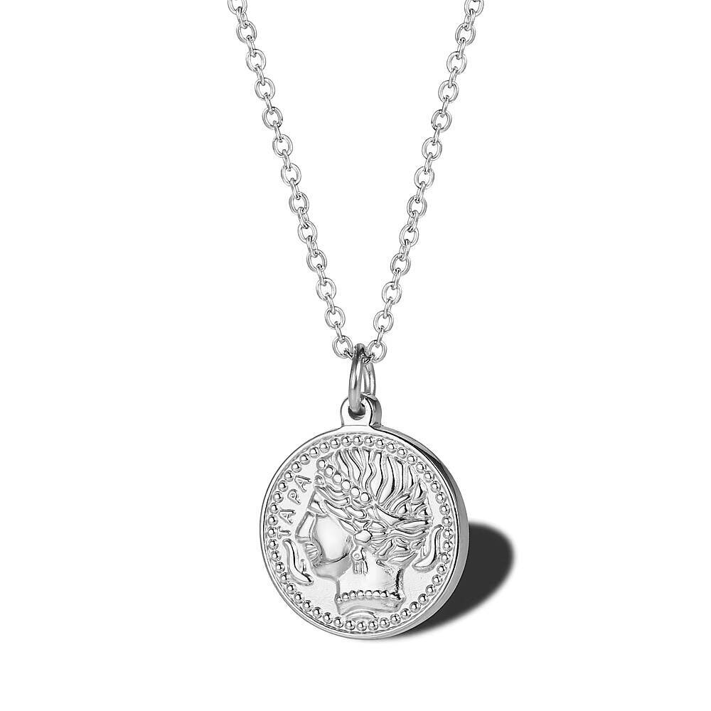 Collier avec pendentif en form - Coin Necklace Delicate avis et prix