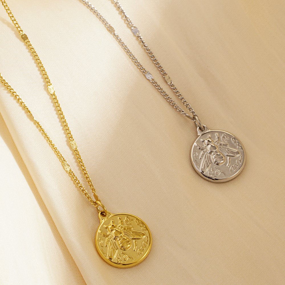 Collier pendentif délicat en a - Coin Necklace Delicate avis et prix