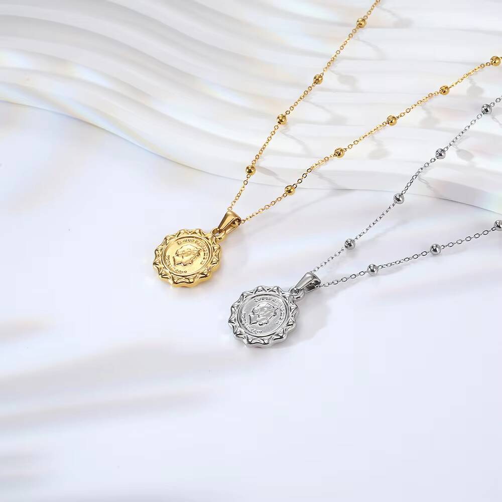 Collier avec pendentif en form - Coin Necklace Delicate avis et prix