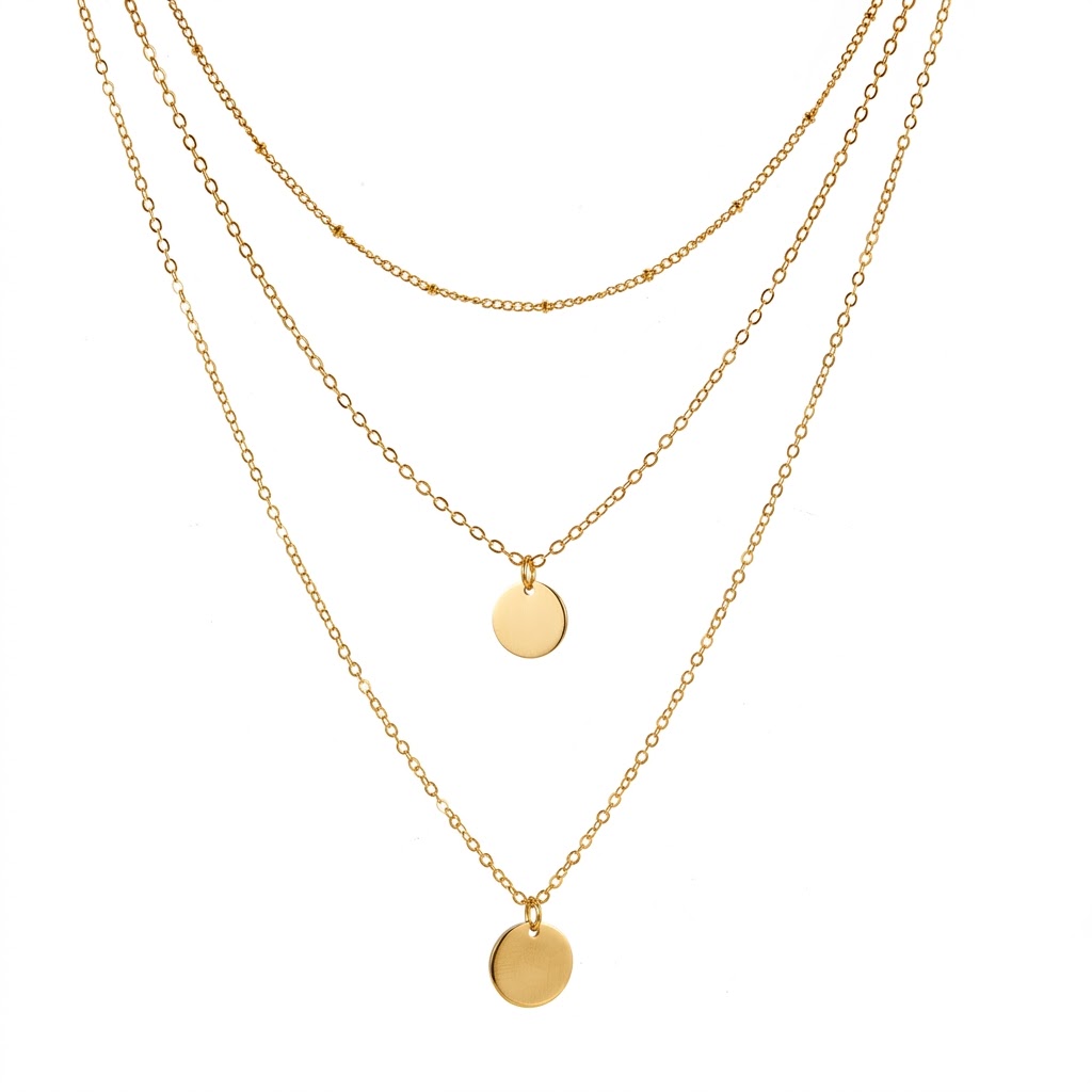 Ensemble de colliers superposé - Coin Necklace Delicate avis et prix