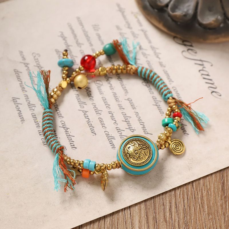 Bracelet tissé rétro tibétain, - Women Accessories Nepal avis et prix