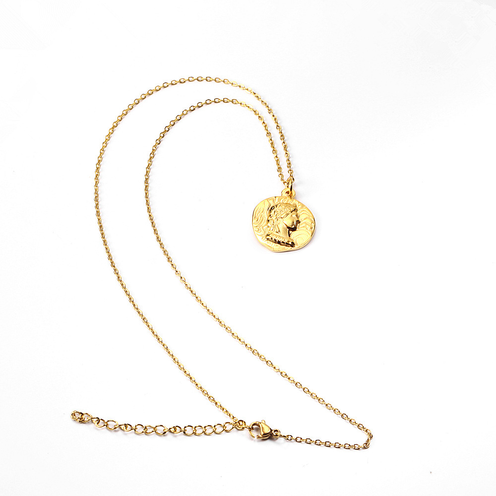 Chaîne de Portrait de la reine - Coin Necklace Delicate avis et prix