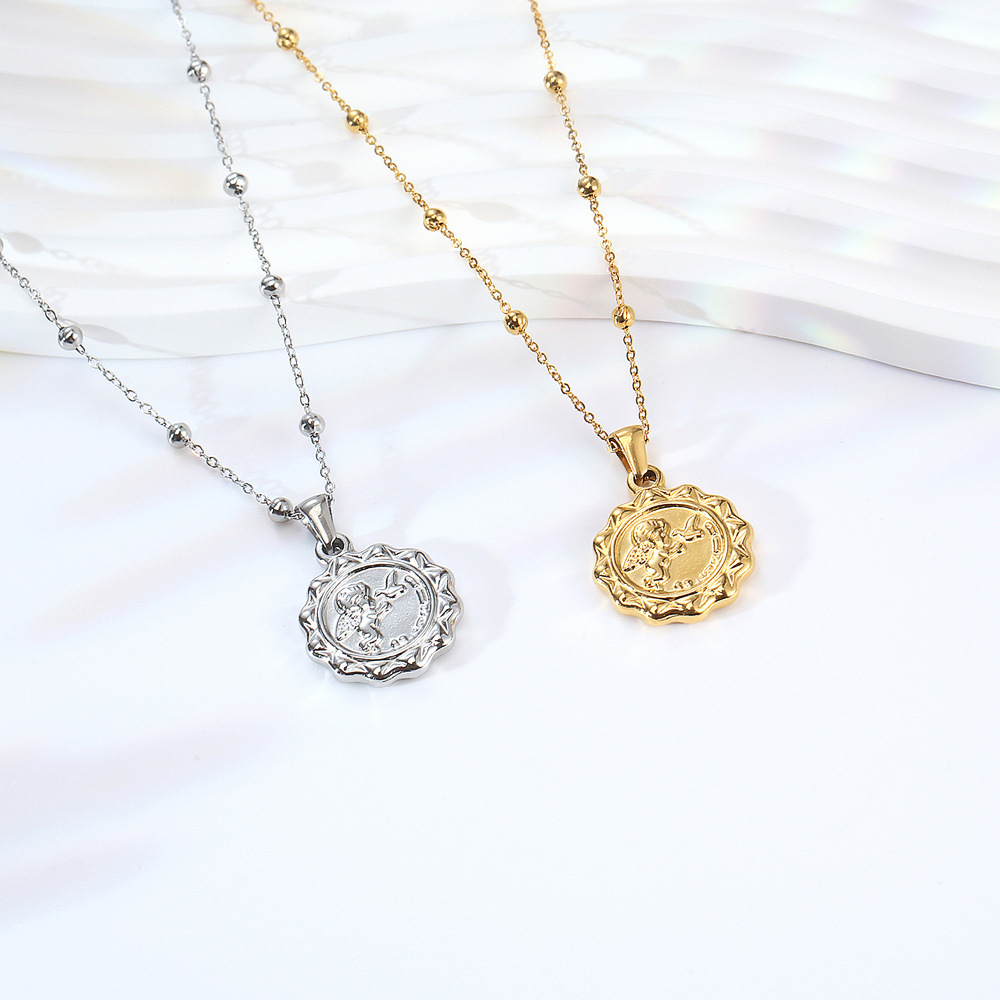 Collier avec pendentif en form - Coin Necklace Delicate avis et prix