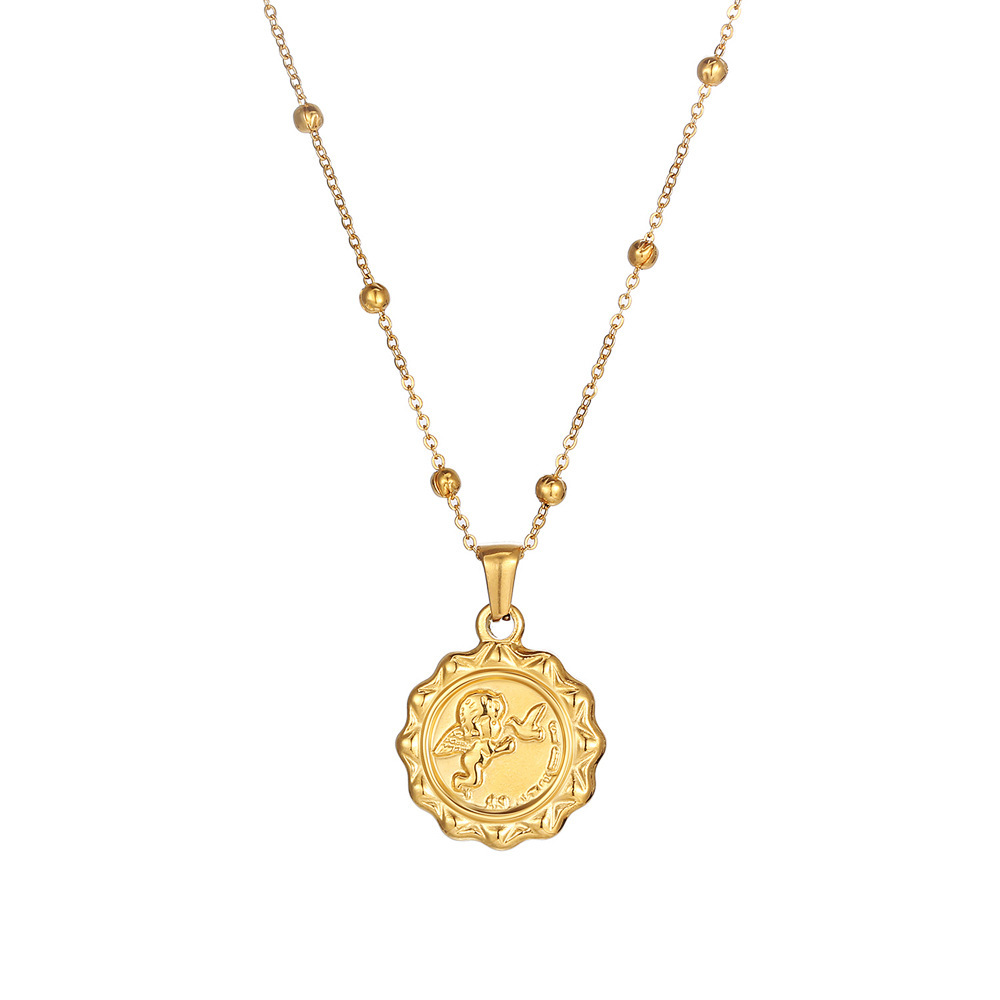 Collier avec pendentif en form - Coin Necklace Delicate avis et prix